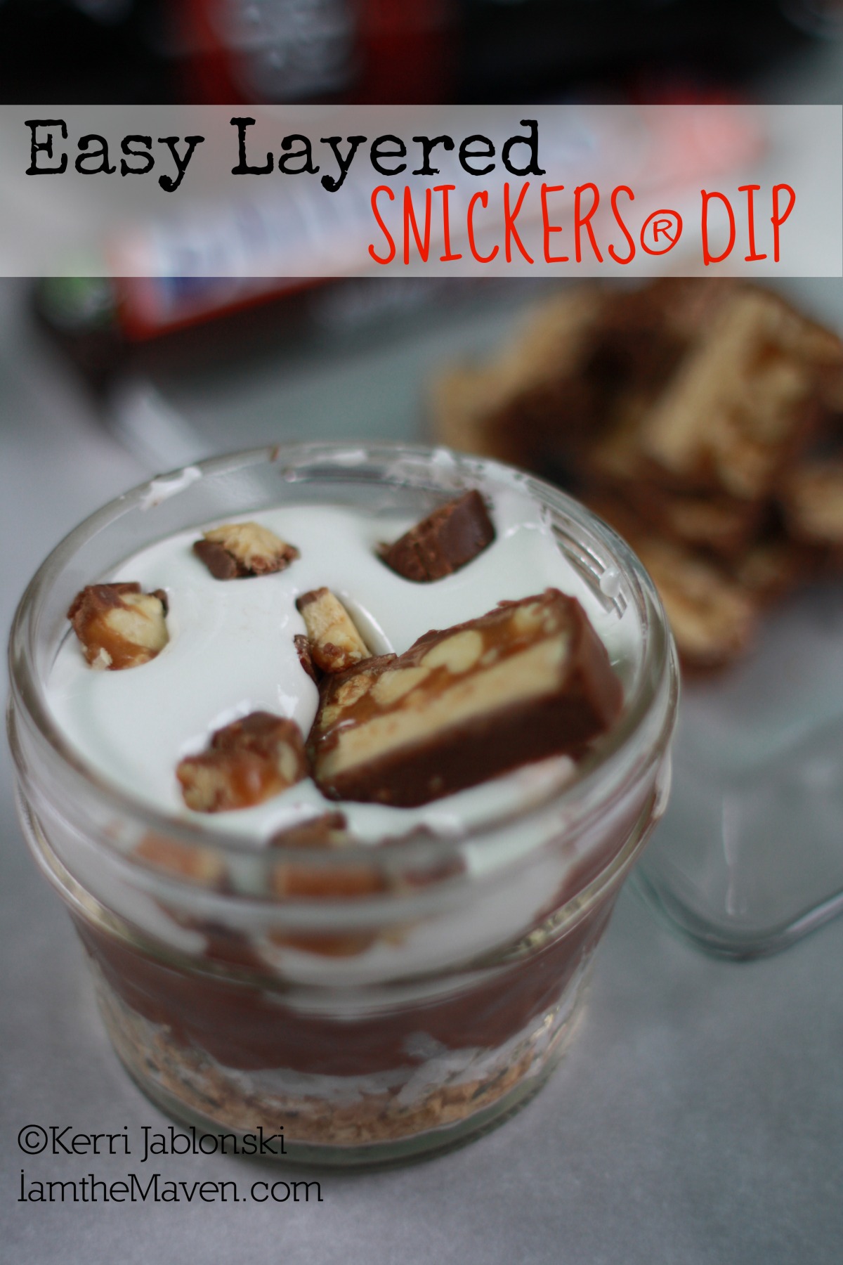 Easy Layered Snickers Dip